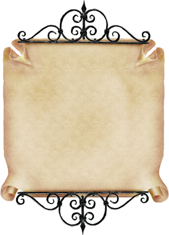 Parchemins - Scroll Vintage Parchment Paper Png Hd (576x800)