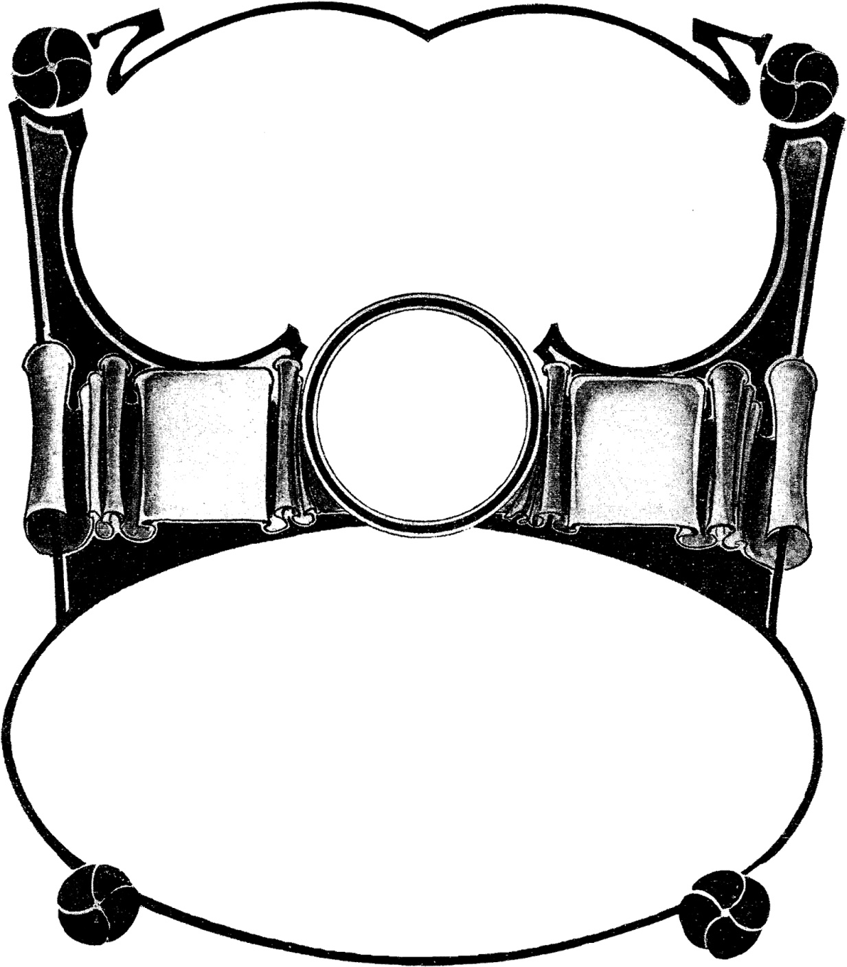 Digital Frame Clip Art - Music Download (1439x1600)