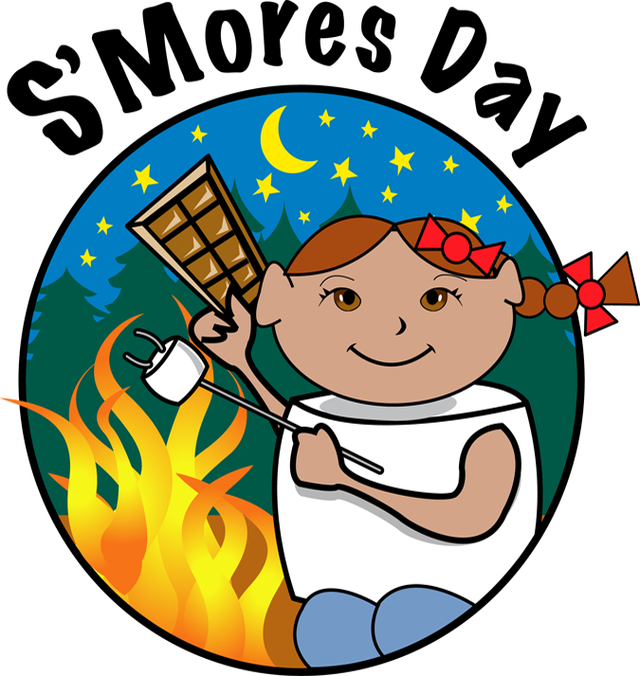 Smores Clip Art For 'mores Day Free Clipart Images - National S Mores Day 2017 (640x676)