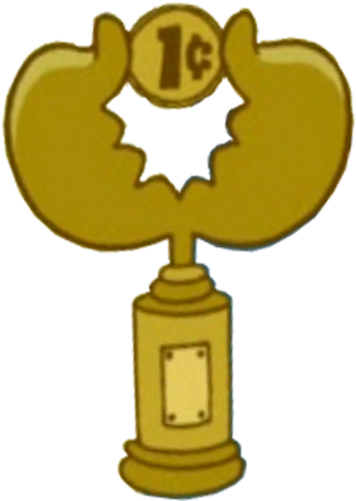 Cheapskate Trophy - Mr Krabs Penny Pinchers (383x503)