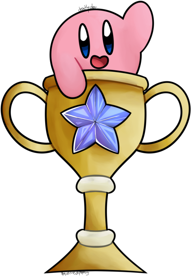 Kirby Trophy By Deadlydeer - T-shirt (848x942)