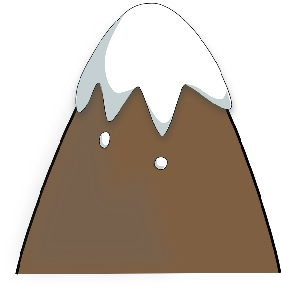 Peak Clipart Brown Mountain - Brown Mountain Clipart (576x594)
