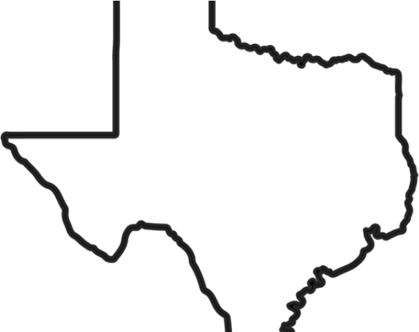Texas Outline - Draw A Texas State (640x480)