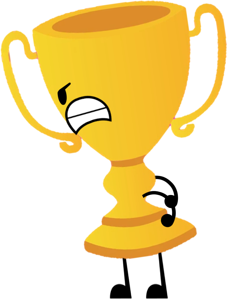 Object Craziness Trophy By Theallmighty Jayy - Battle For Dream Island Trophy (898x1039)