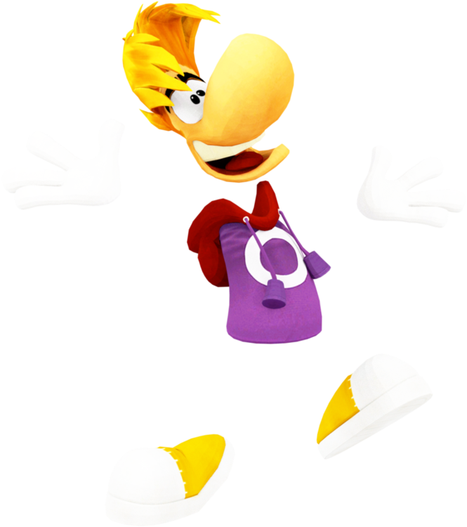 Rayman Ssb4 Trophy Render By Segagogoart - Cartoon (894x894)
