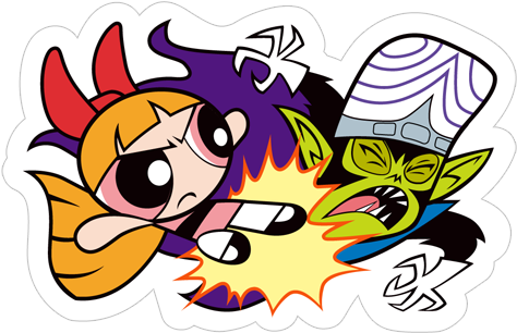 Sticker 21 From Collection «the Powerpuff Girls» - Powerpuff Girls Stickers (490x317)