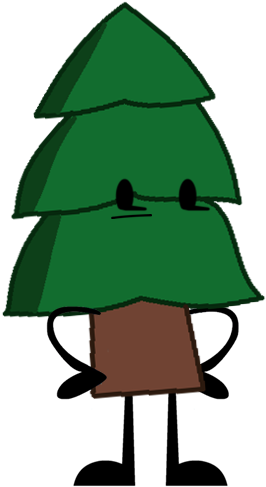 Pine Tree - Bfdi Christmas Tree (326x505)