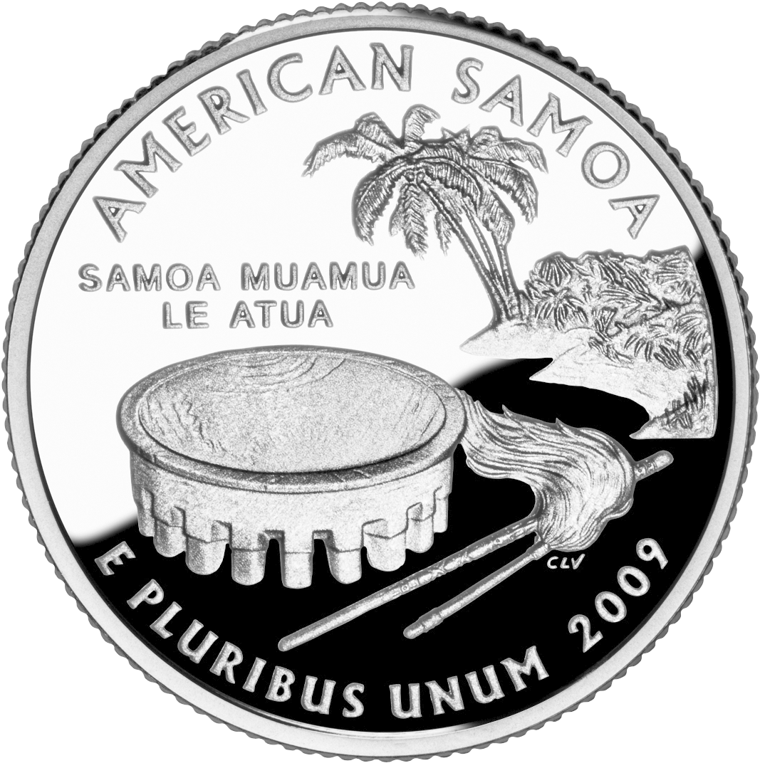 2009 As Proof - American Samoa State Quarter (1078x1081)