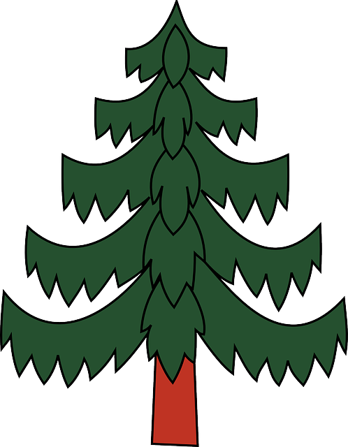 Pine Tree Clipart - Bauma Wappen (498x640)