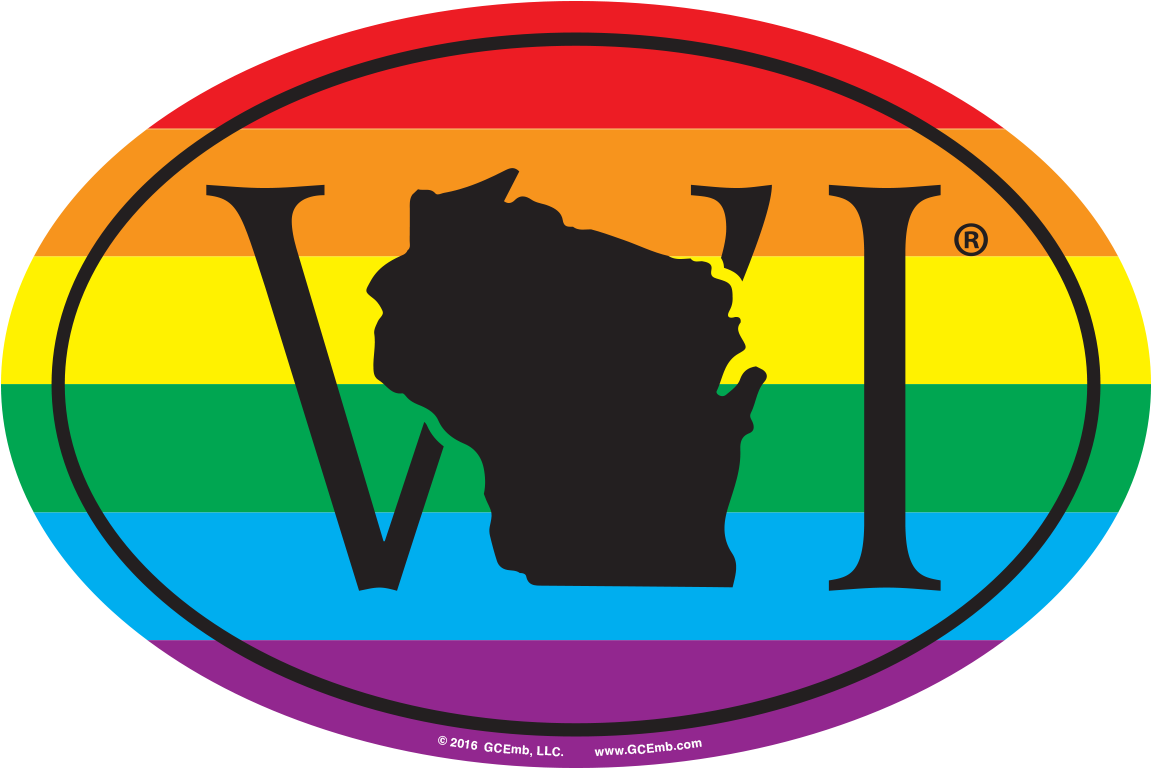 Wi Â€“ Wisconsin Lgbt Removable 6â€³ X 4â€³ Euro - Tennessee (1200x1200)