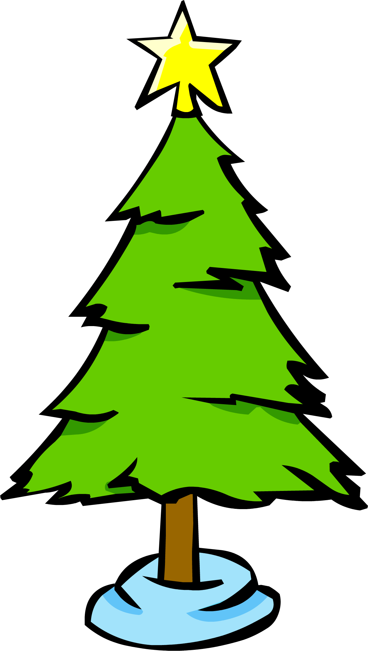 Large Christmas Tree - Club Penguin Christmas Tree (1236x2184)
