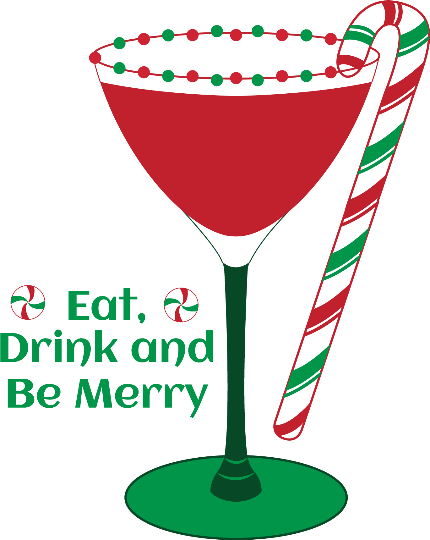 Martini Christmas Clip Art - Champagne Stemware (1378x1717)