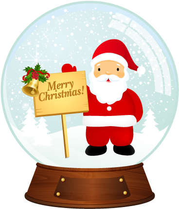 Free Vector Vector Santa Christmas Snowballs Free Vector - Merry Christmas Dp (500x500)