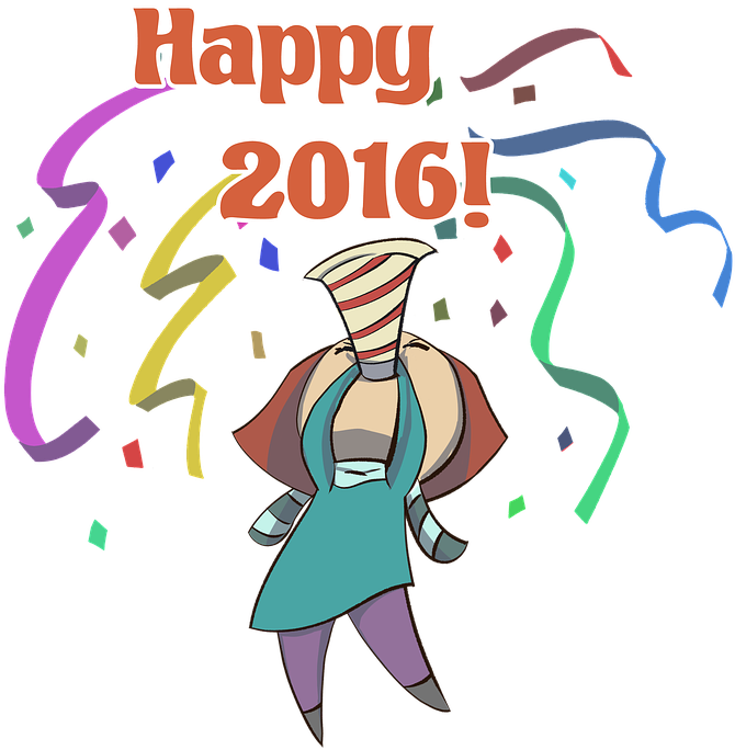 Merry Christmas And Happy New Year Clipart 13, - Vintage Glückliche Halloween-kunst Grußkarte (720x720)