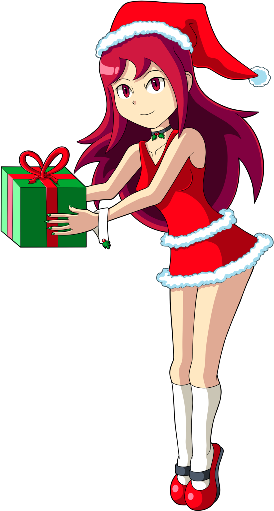 Merry Christmas From Mega Man Bn Chrono X By Justedesserts - Cartoon (900x1660)
