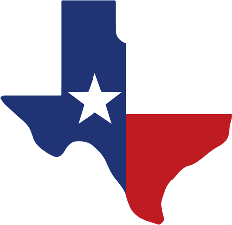 Texas Shape - Texas Flag On Texas (508x485)