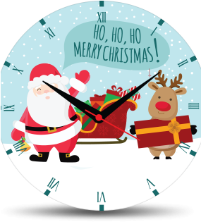 Fancy Wall Clock Fancy Wall Clock - Santa Claus (284x426)
