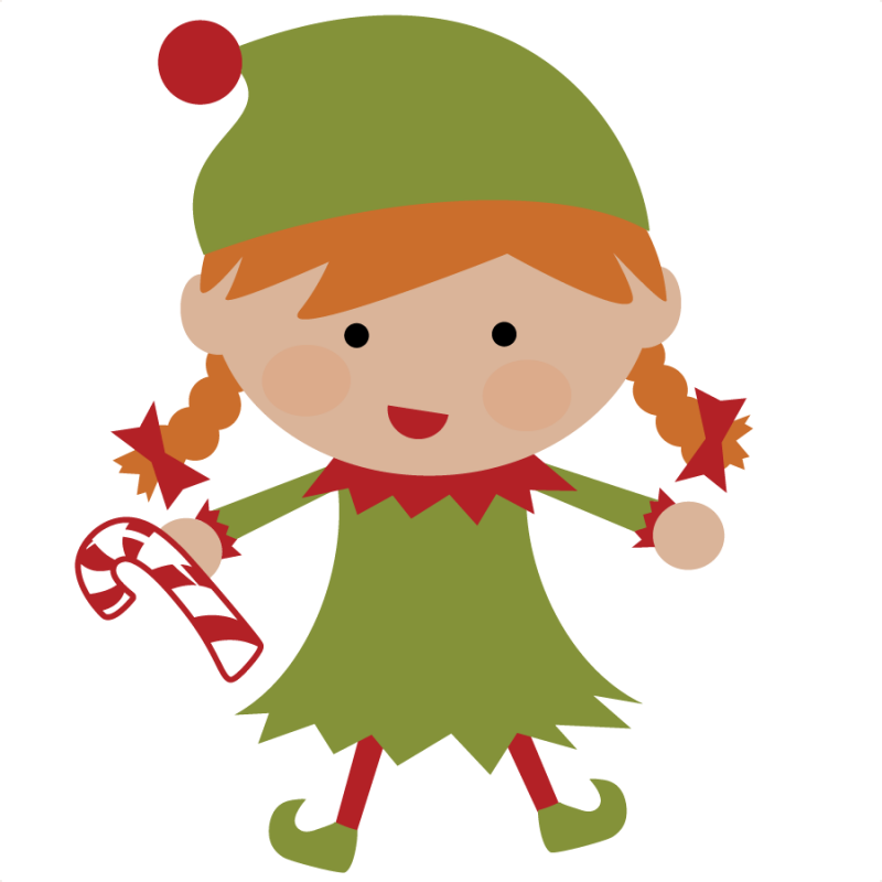 Elf Clipart - Elf - Cute Christmas Elf (800x800)