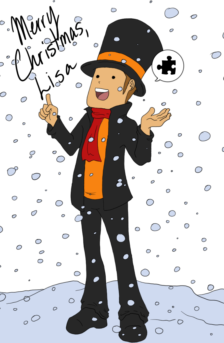 Merry Christmas Lisa By Mokenda Merry Christmas Lisa - Cartoon (878x1342)