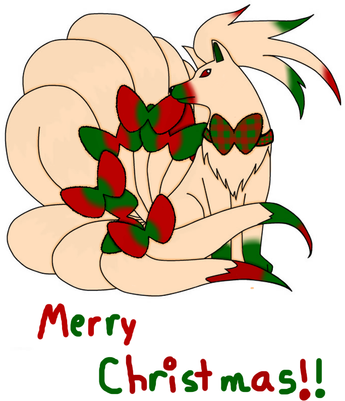 Merry Christmas Ninetales Style - Drawings Merry Christmas In Style (749x1060)