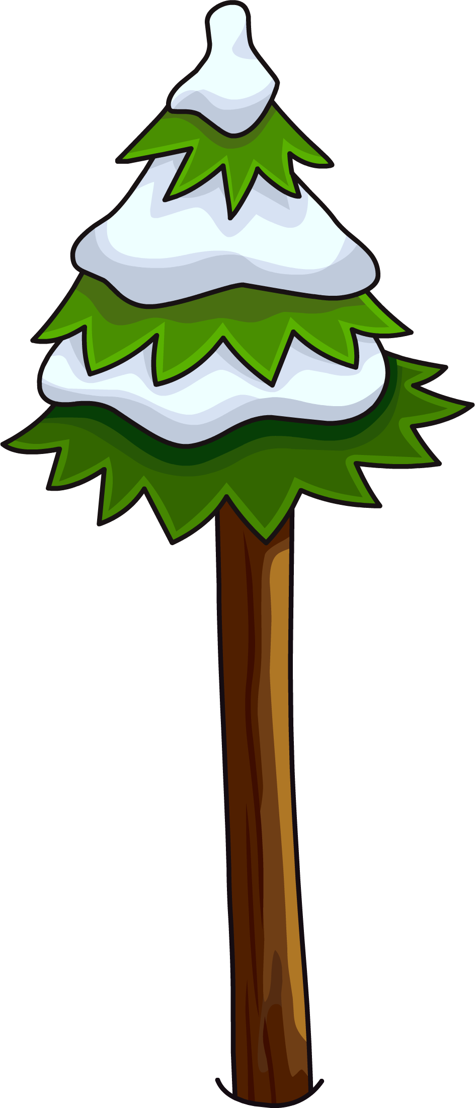 Tallest Tree - Club Penguin Tree (944x2199)