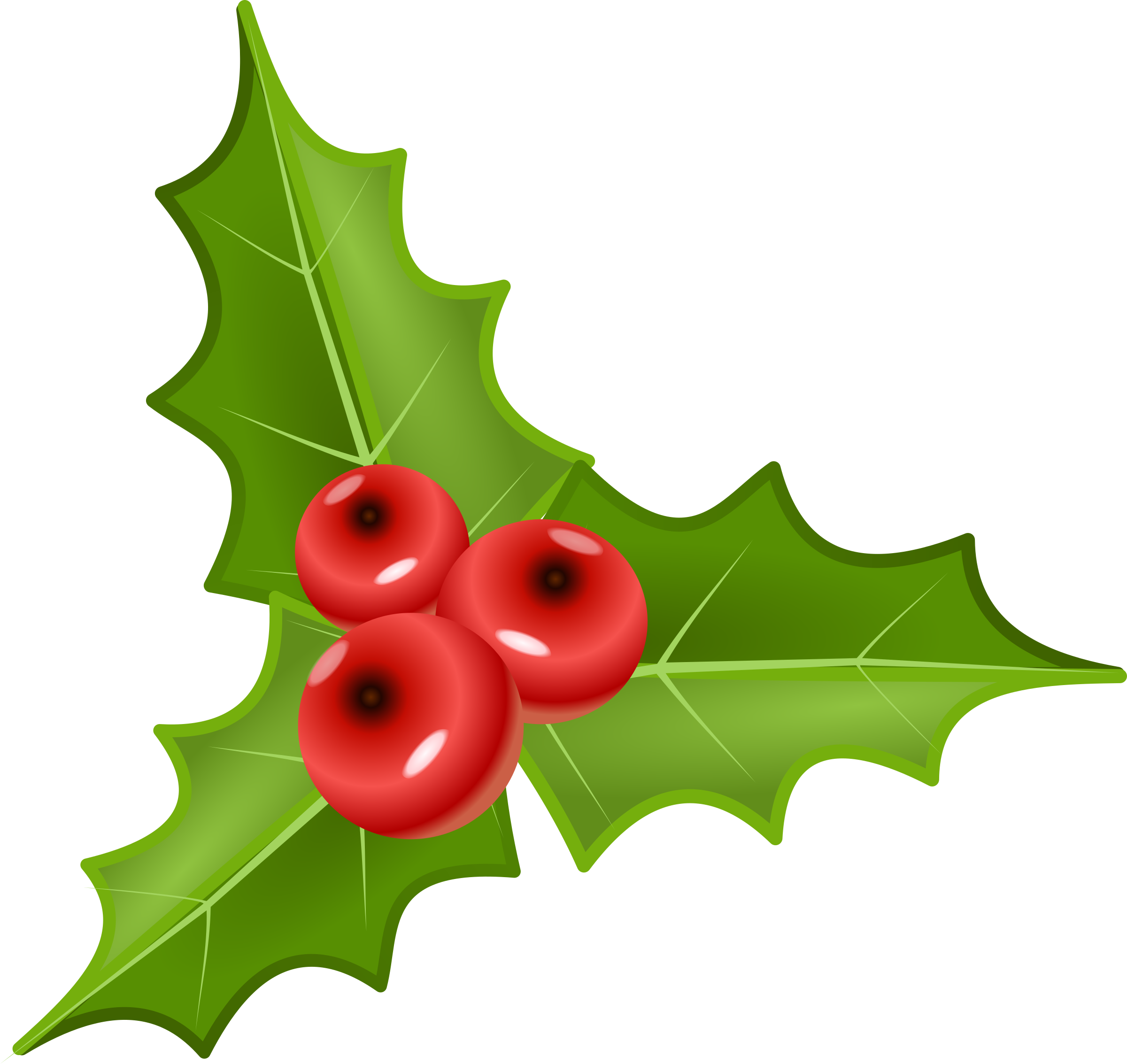 Holly - Free Holly Berry Clipart (2400x2266)
