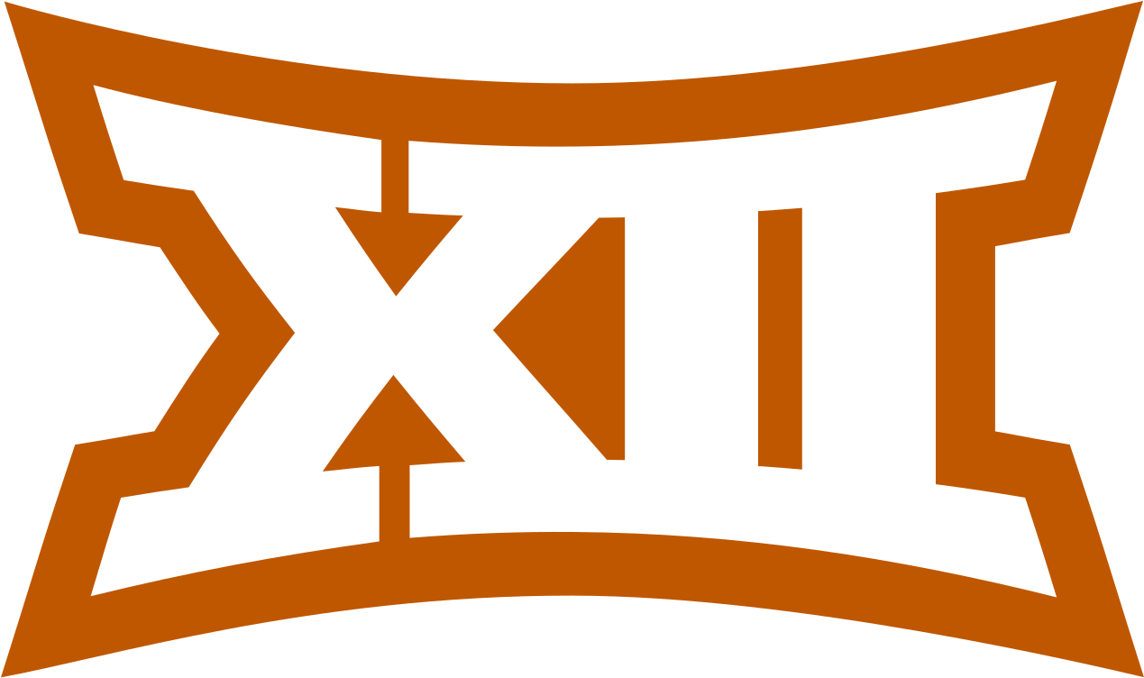 Big 12 Logo In Texas Colors - Big 12 Logo (2000x1189)