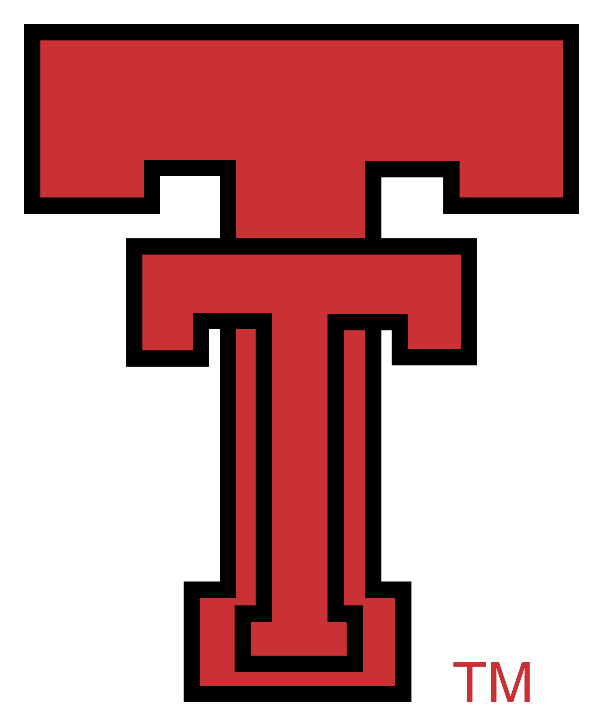 Texas Tech Red Raiders Logo Black And White - Texas Tech Double T (2400x2400)