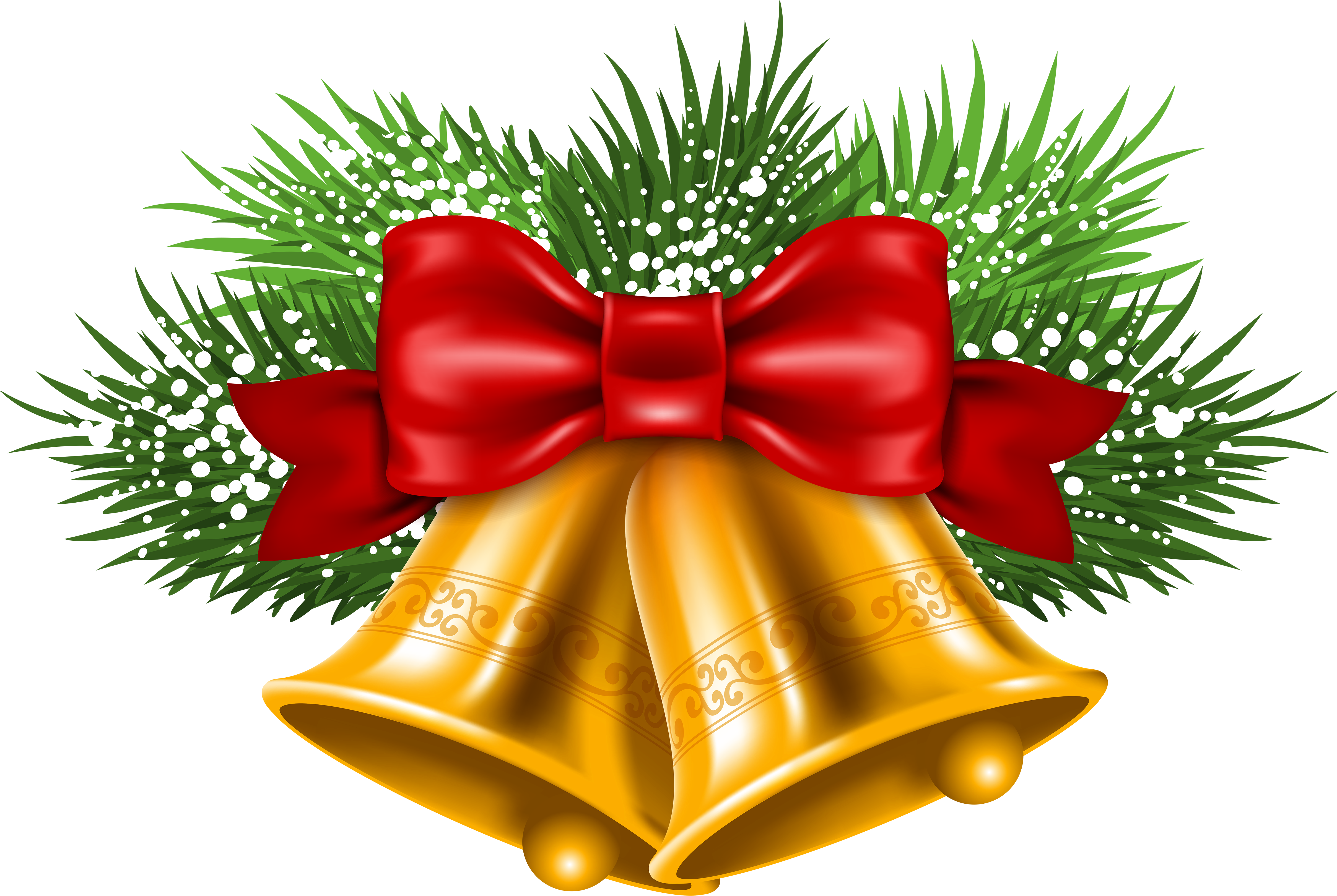 Christmas Bell Hd Png Picture - Christmas Bells (4928x3383)