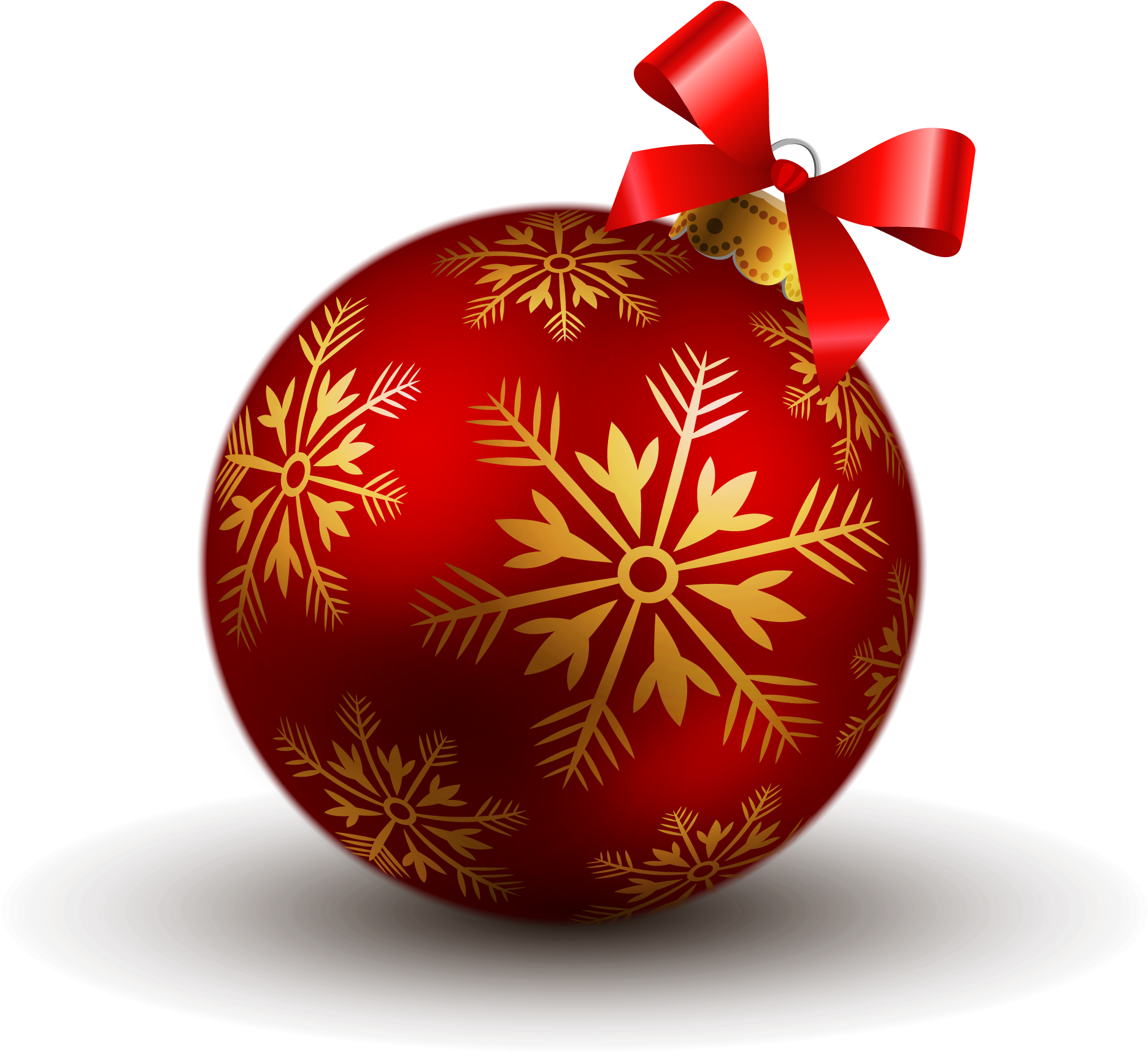 Christmas Baubles Png - Boule De Noel Rouge Et (1936x1824)