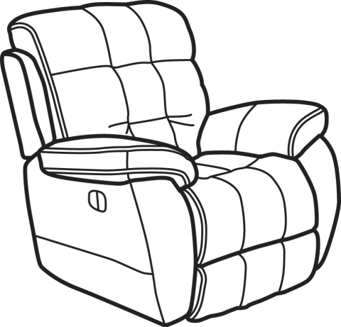 Fabric Power Recliner - Clip Art Recliner (480x461)