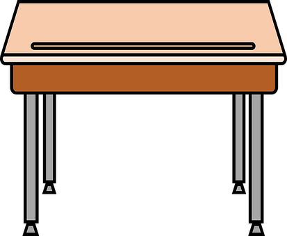 Desk Education School Student Desk Desk De - Desk Clipart (413x340)