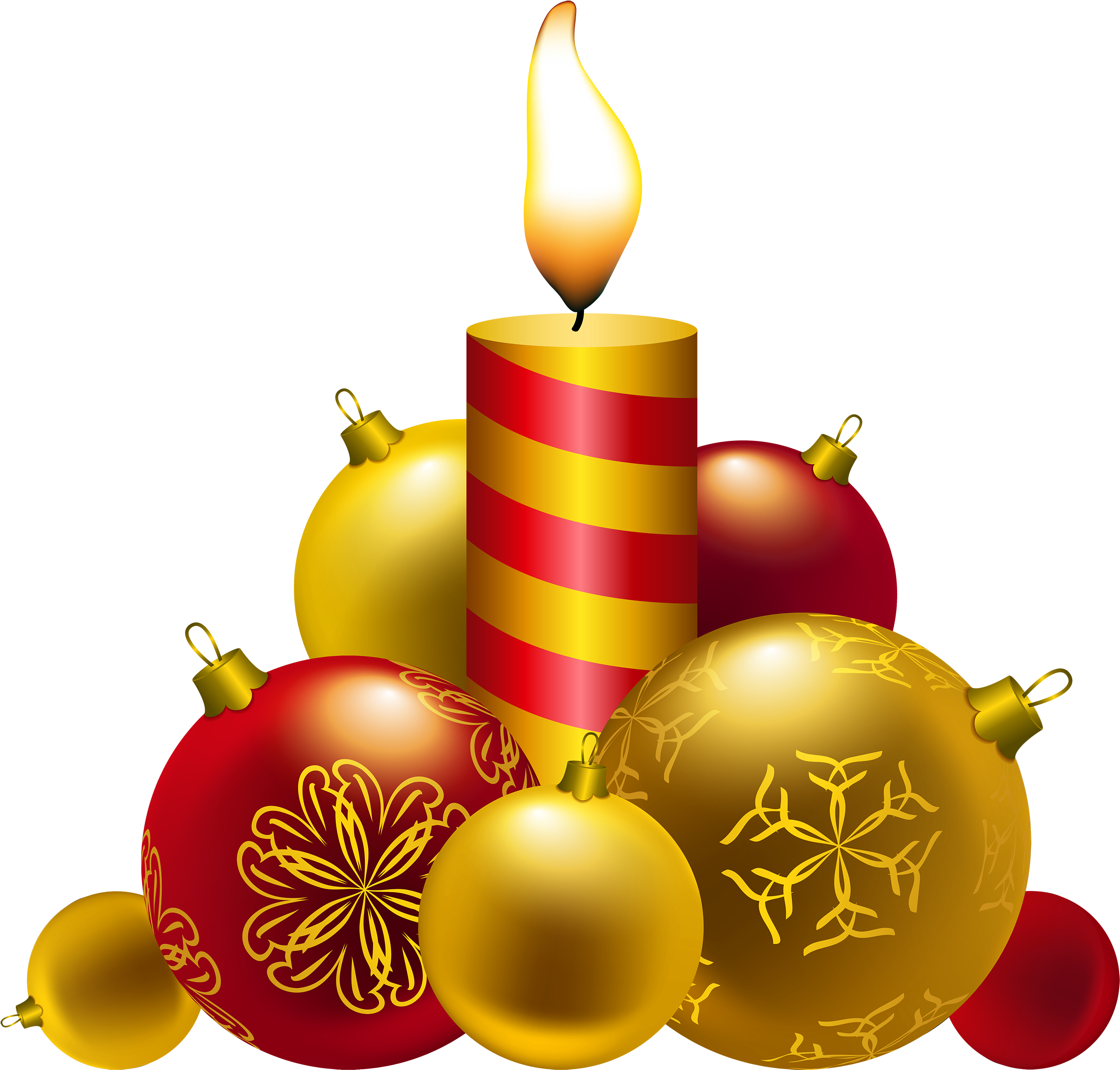 Christmas Candles Png Clipart - Christmas Candles Png (2500x2389)