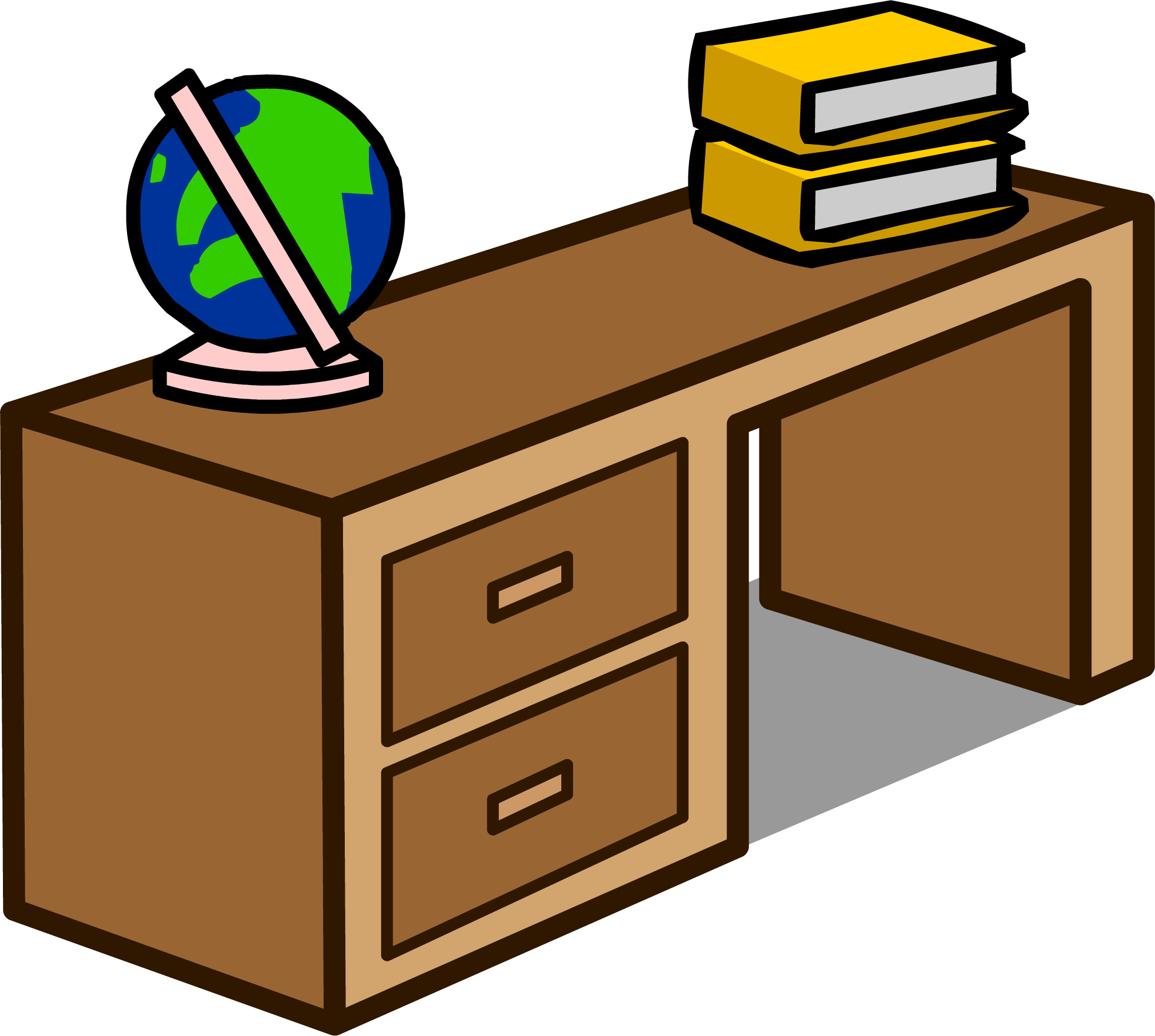 Student Desk Sprite 008 - Table (1963x1762)