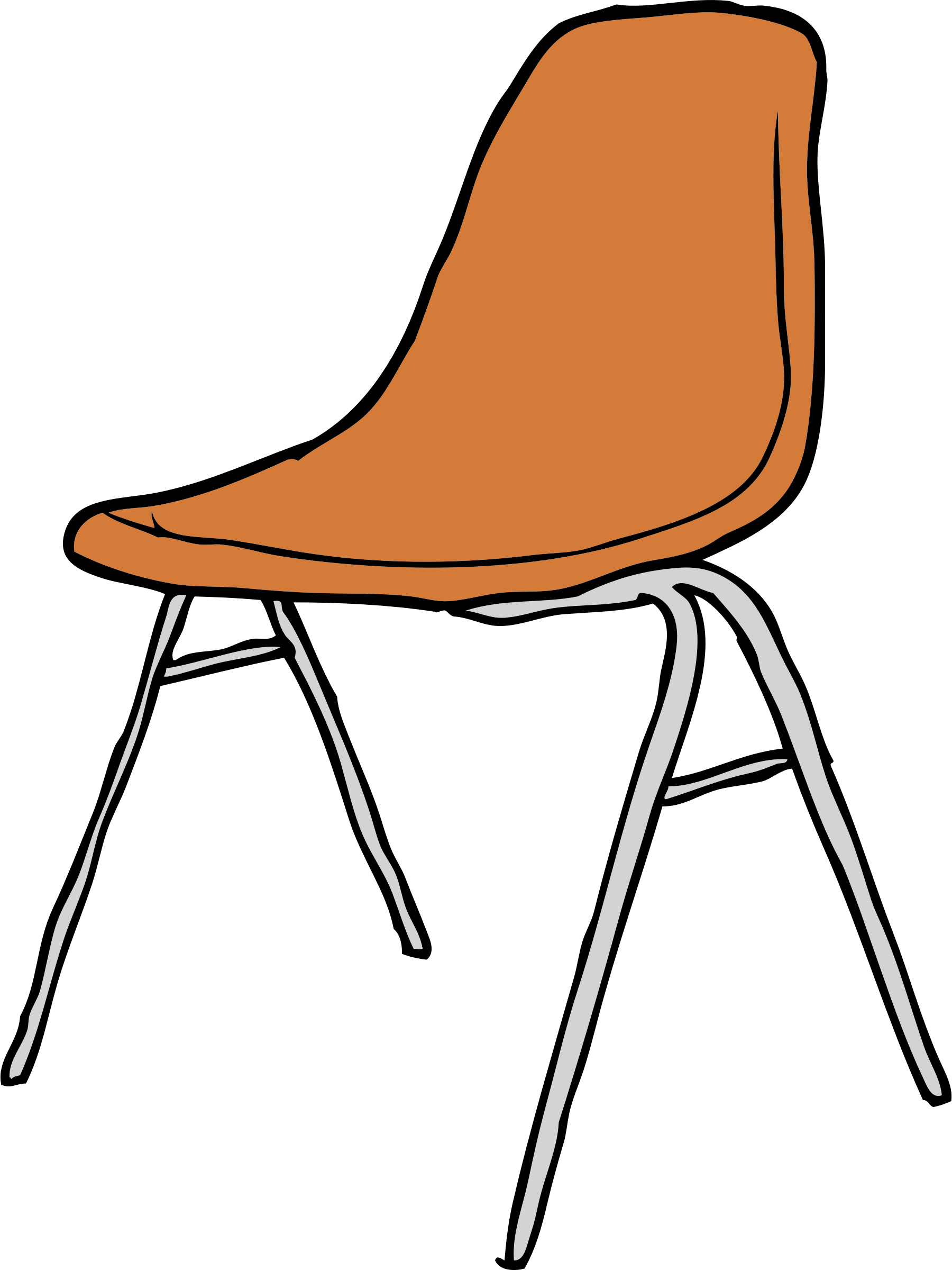 Big Image - Chair Clipart (1800x2400)