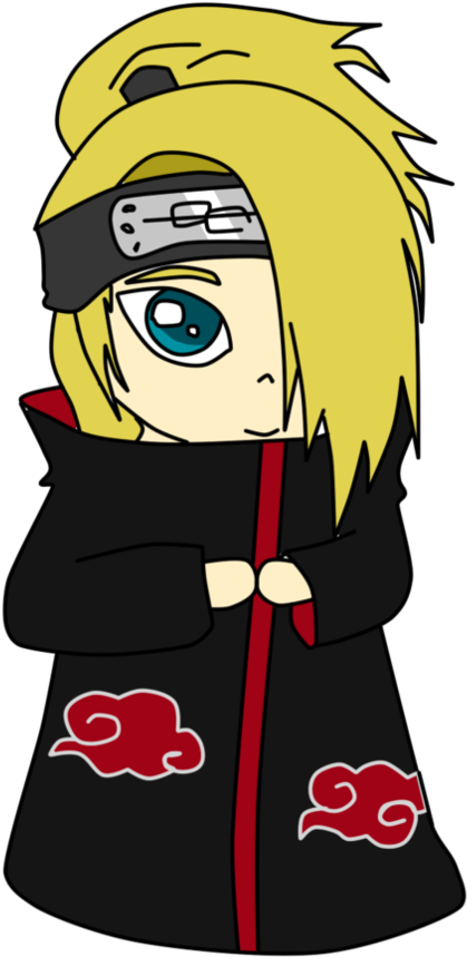 Chibi Deidara Icon By Calioon - Cartoon (894x894)