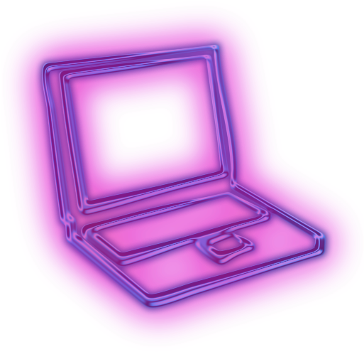 Laptop Clipart Purple - Purple My Computer Icon (512x512)