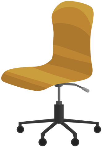 Armless Office Chair Clipart Transparent Png - Chair (512x512)