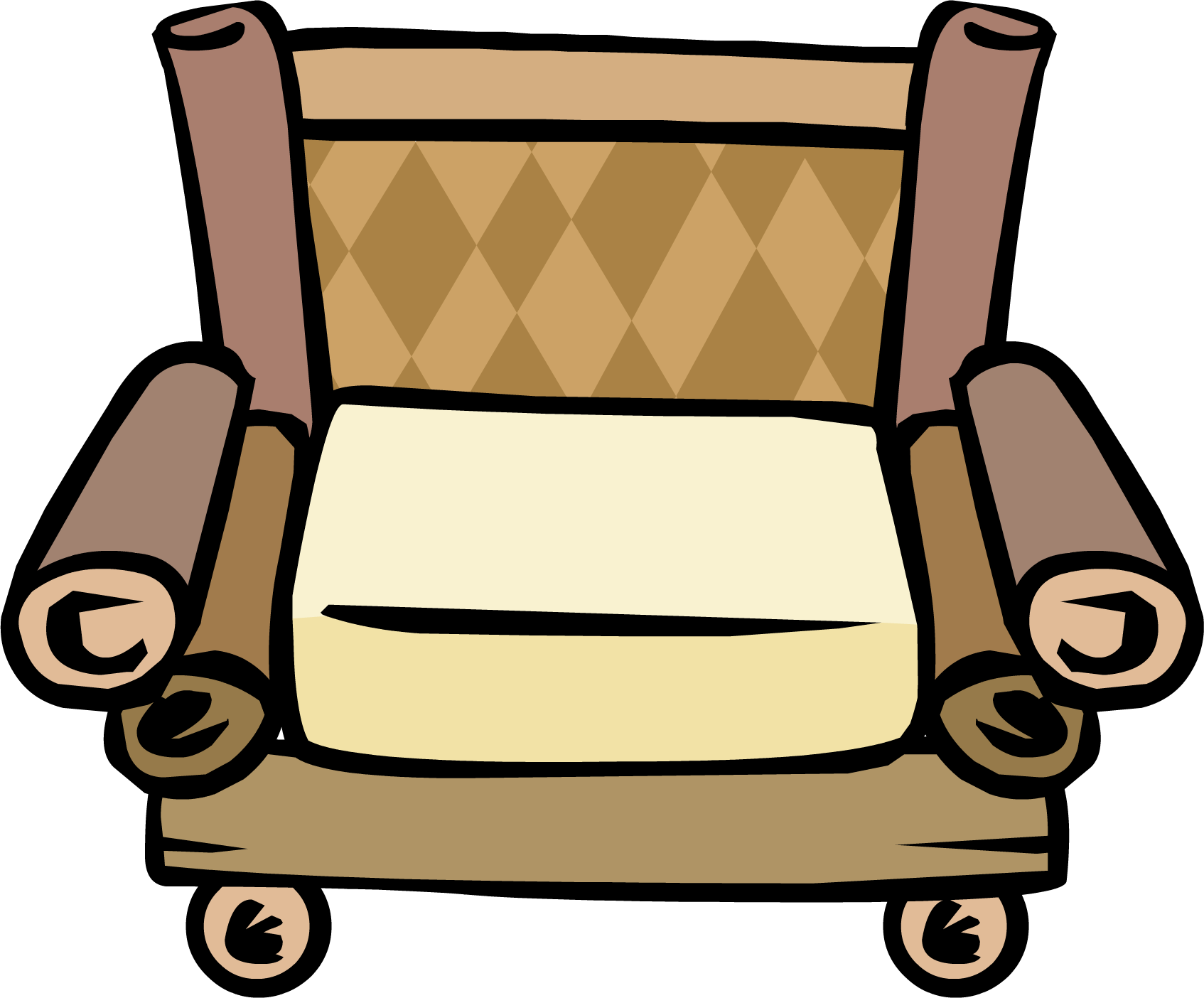 Bamboo Chair - Furniture Club Penguin Chair (1694x1404)