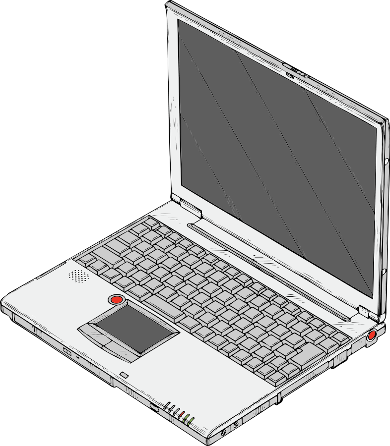 Free Vector Laptop Clip Art - Laptop Images Clip Art (786x900)