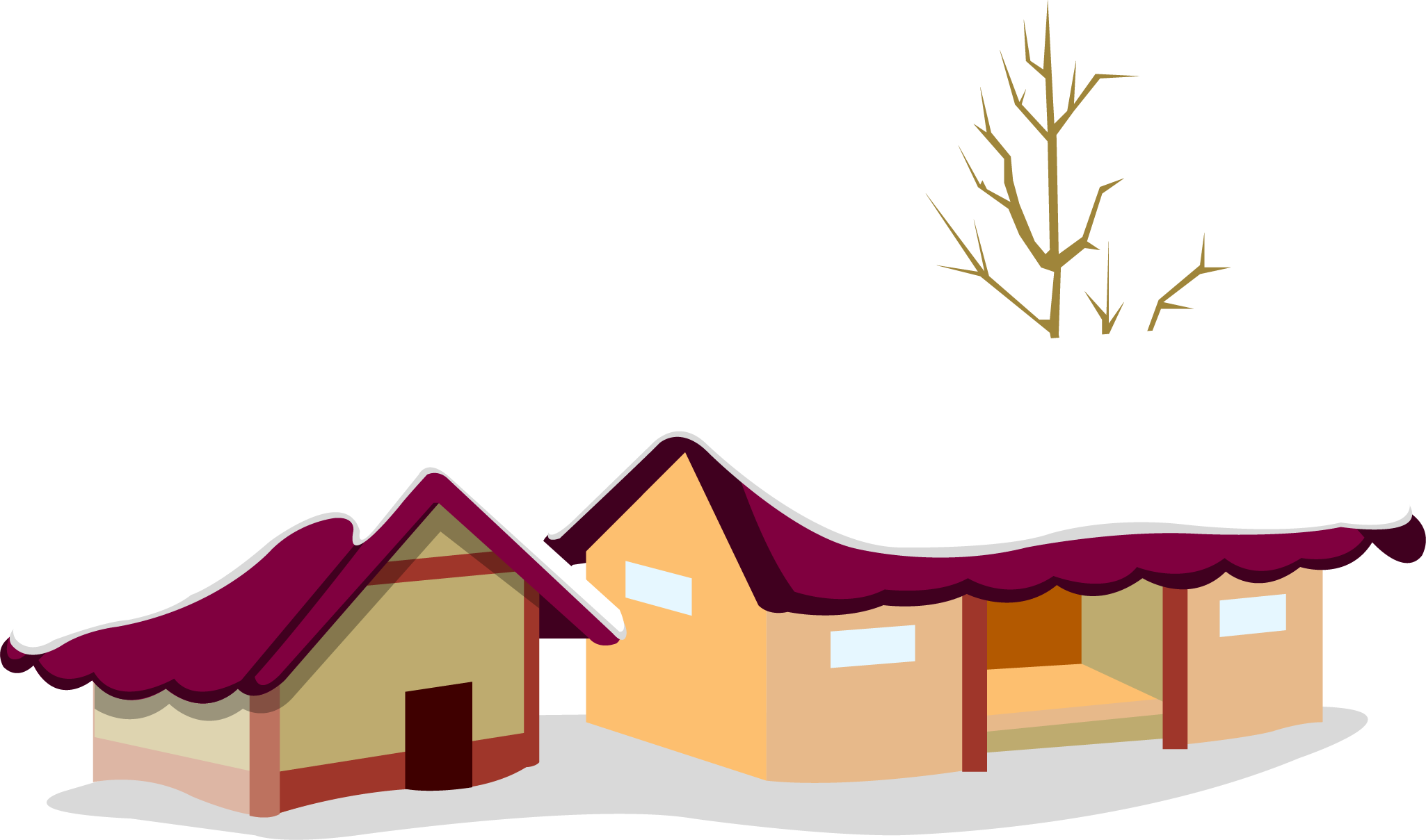 Santa Claus Christmas Village Christmas Card Christmas Gifts With Santa Clau Snowflake Ornament 2050x1209 Png Clipart Download