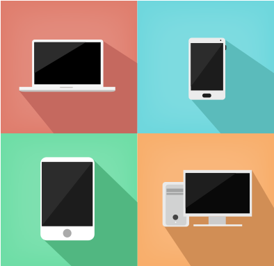 Lap Top, Smartphone, Taplet And Pc Icon Free Download - Smartphone Tablet Pc Icon Png (1200x628)
