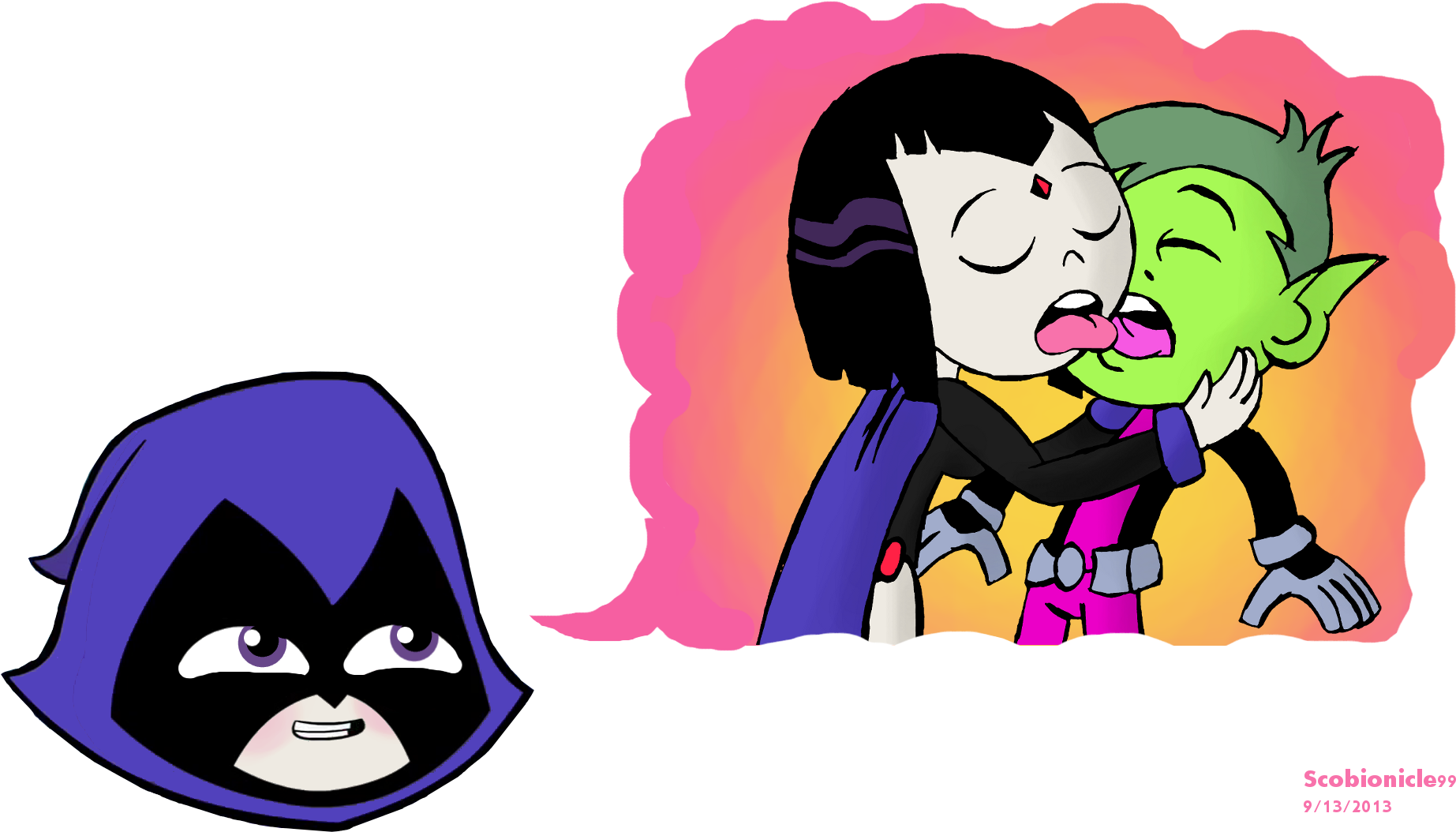 Teen Titans Go Raven And Beast Boy Clipart Free Clip - Raven Having Sex With Beast Boy (1920x1080)