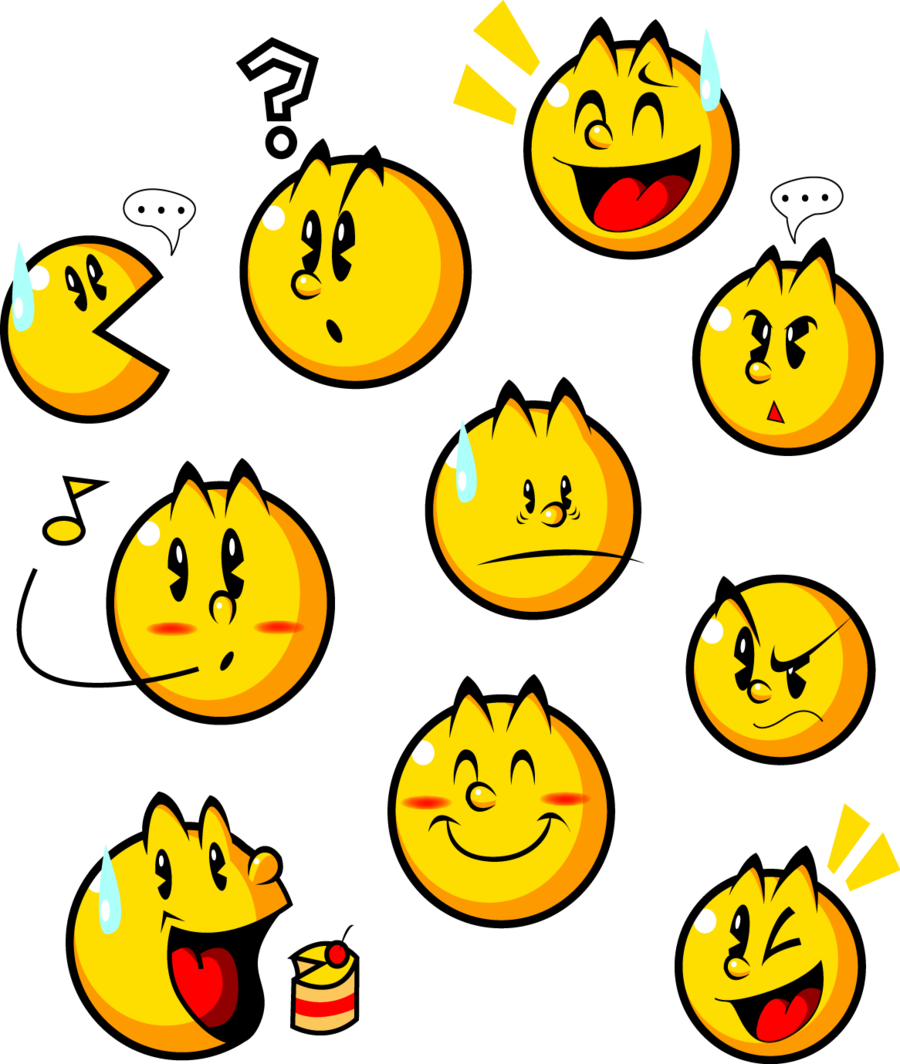 Pac - Pac Man Face Expressions (900x1064)