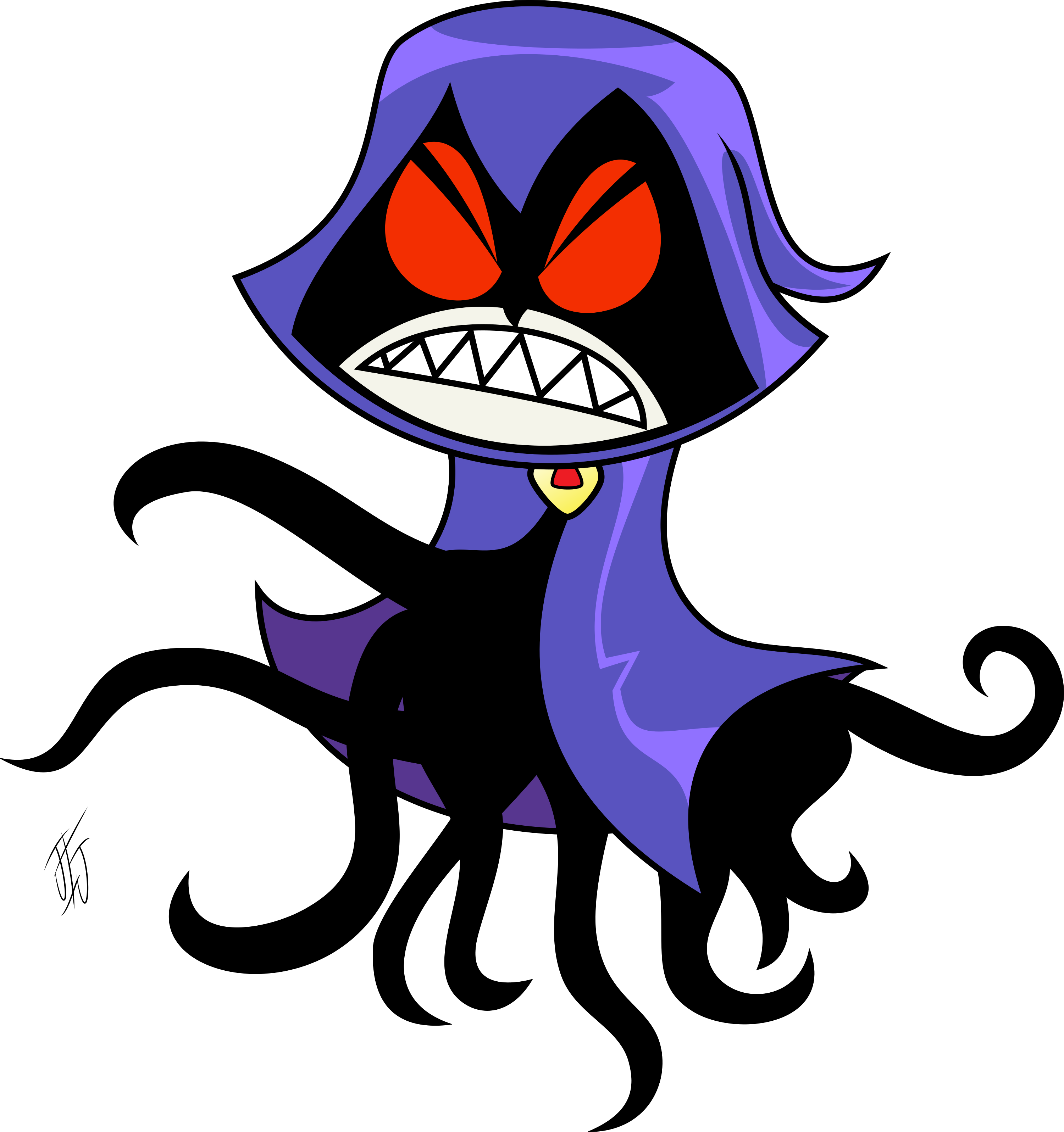 Raven Teen Titans Go Angry - Teen Titans Go Raven Angry (3000x3193)
