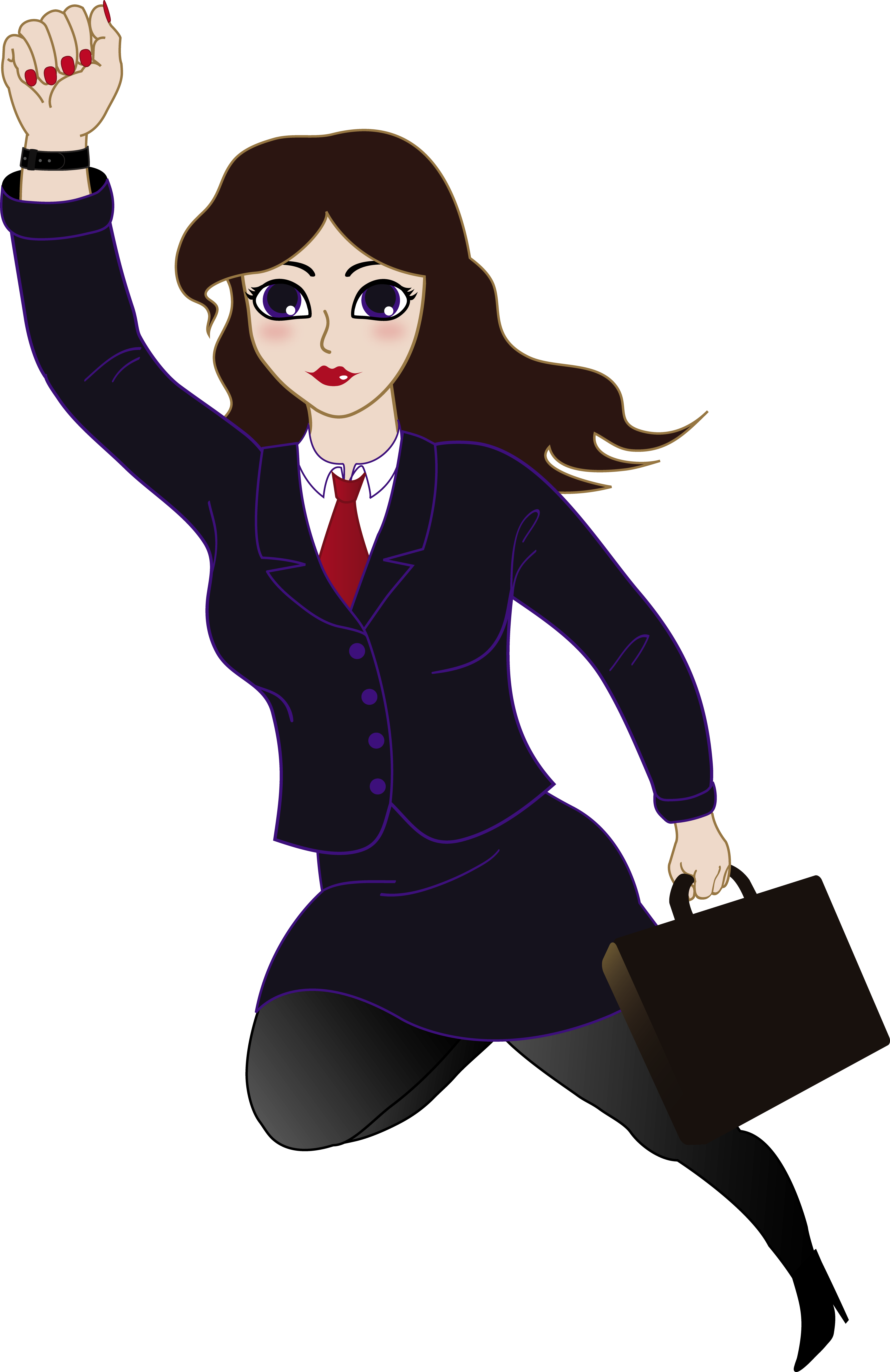 Professional - Business Woman Clip Art (4586x7072)