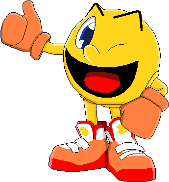 28 Collection Of Pacman Drawing - Draw Pacman Step By Step (351x377)