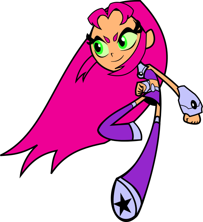 Pin Starfire Clipart - Teen Titans Go Starfire Vector (664x729)