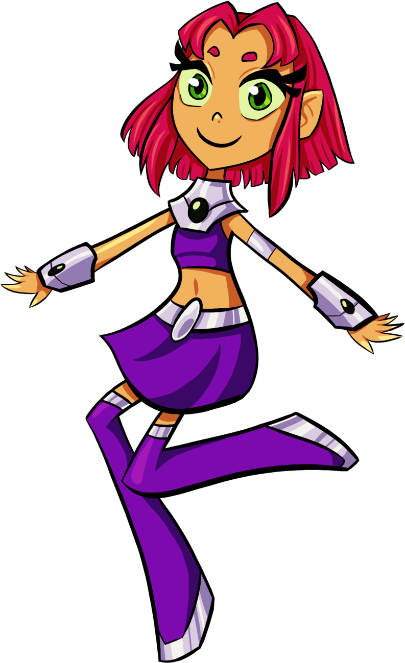 Download - Teen Titans Starfire Hair (800x1307)