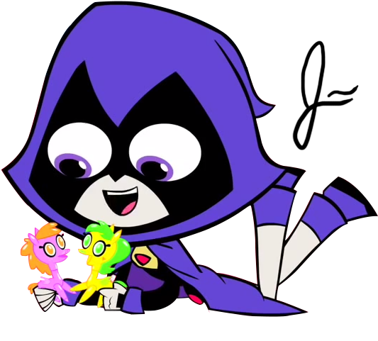 Teen Titans Png Pic - Raven Teen Titans Transparent Background (669x720)